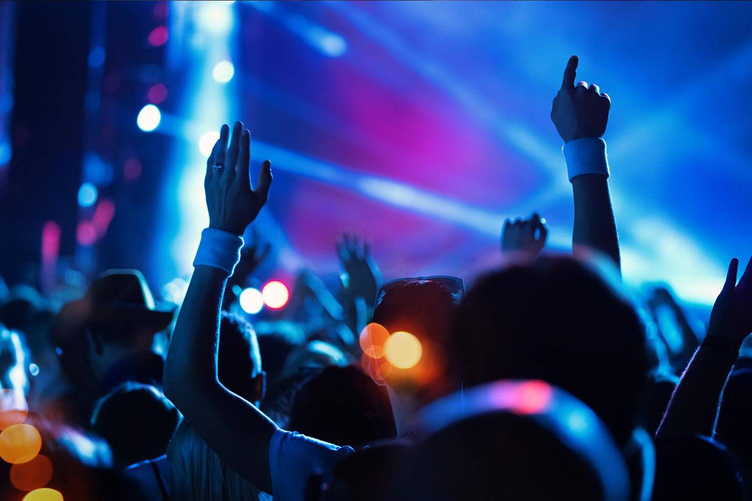 Large group of people at a concert Large group of people at a concert